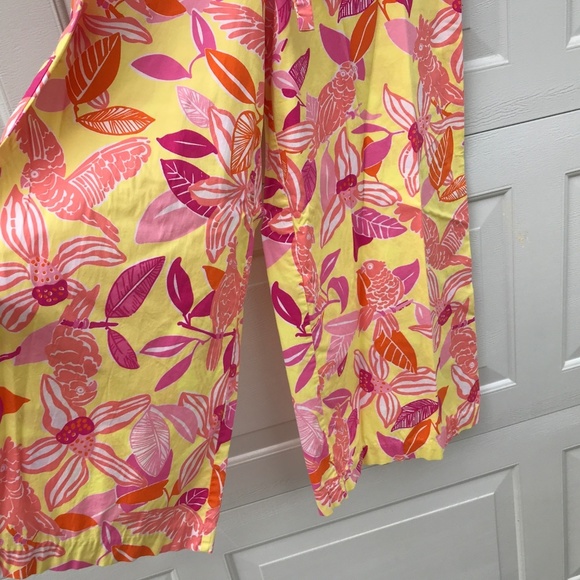 LILLY PULITZER giant extra wide leg PANTS 4 6 palazzo Kendra in Pacific wing WOW - Picture 5 of 9